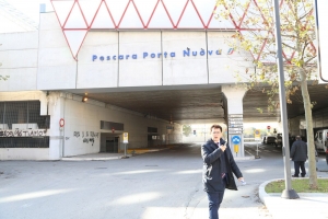 Pescara. Stalli pronti per il terminal bus di Porta Nuova per Roma.