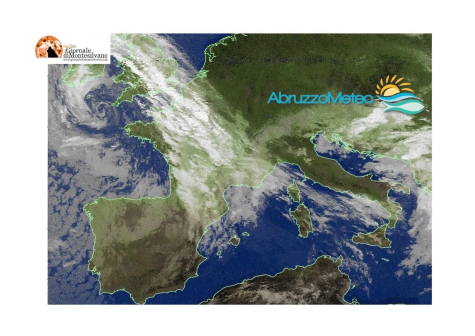 Cielo nuvoloso e temporali