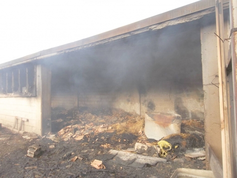 ciò che rimane della stalla di Alina nella Valle Giumentina 