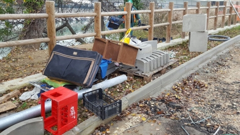 sgomberati accampamenti nelle golene