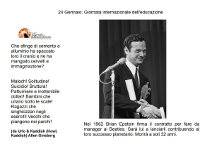 24 Gennaio: l'uomo che inventò i Beatles.