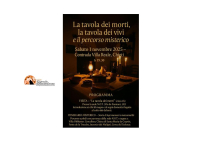 La tavola dei morti, la tavola dei vivi e il percorso misterico