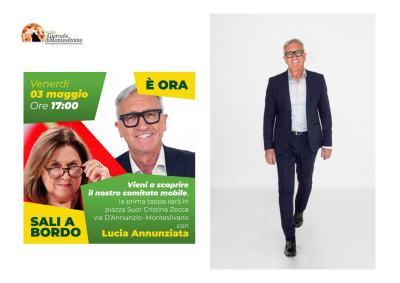 Montesilvano/elezioni. Inaugurazione  comitato elettorale mobile Fabrizio D’Addazio candidato Sindaco del centro sinistra