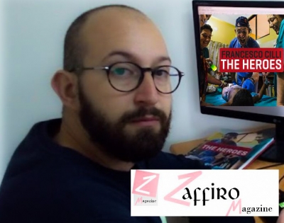 L'autore francesco Cilli e la copertina del libro.