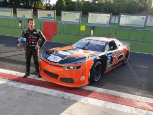 Nicholas Risitano con i colori Solaris Motorsport nella stagione 2020 della EuroNASCAR 2