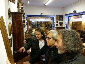 L'Avv. Di Giovanni con Vittorio Sgarbi, Arch Marco Vinicio Zonin proprietario del quadro
