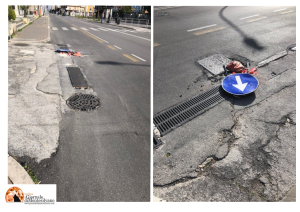 Pescara. Viale Marconi/Via Sforza-Tombini semi aperti nella corsia riservata agli autobus