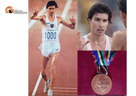    Nella foto allegata: il grande marciatore pescarese Giovanni De Benedictis, medaglia di bronzo ai Giochi olimpici di Barcellona 1992.