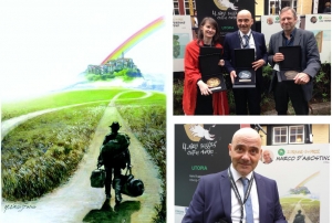 Opera di Marco D'Agostino e i tre vincitori