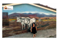 Street art a Valdevarri di Sante Marie Graziella Gagliardi con la sua pittura racconta e narra giorni lontani Sante Marie.