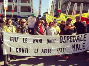protesta a Popoli questa mattina