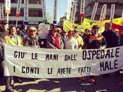 protesta a Popoli questa mattina