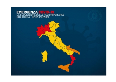 Nuovo DPCM, le tre zone, i divieti.