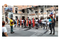 Teramo, sit-in USB: permessi di soggiorno e estenuanti file a temperature torride sotto un tendone plastificato