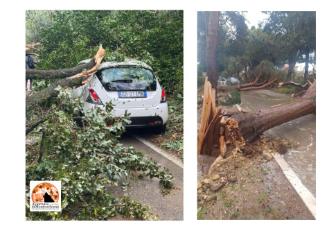 Fossacesia, tromba marina nella prima domenica d'agosto, feriti e gravi danni.