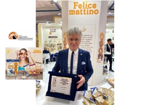 Carlandrea Falcone e il prodotto premiato