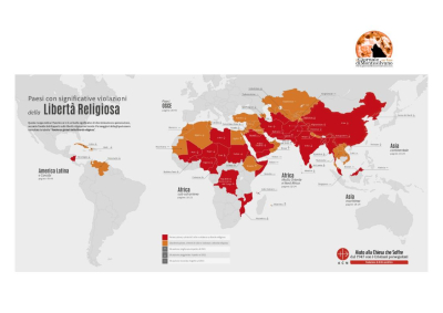 Nel planisfero 28 Stati sono contrassegnati in rosso come "Paesi caldi", indicanti persecuzione. Essi denotano i luoghi più pericolosi al mondo per praticare liberamente la religione. Altri 33 Stati sono in arancione, e indicano alti livelli di discriminazione.