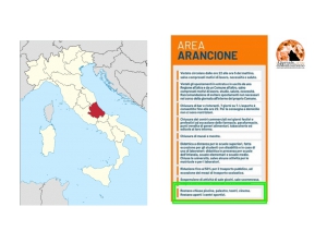 Abruzzo da mercoledi in zona "arancione".