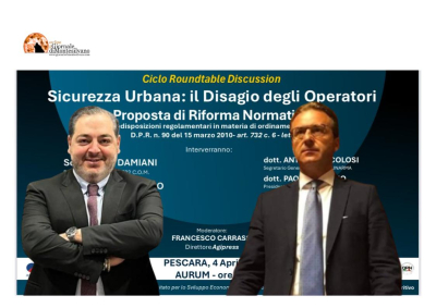 Sicurezza urbana, il disagio degli operatori: se ne parla a Pescara con il Senatore Damiani, Enbital ed Unarma