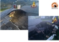 Incendio all'alba a Manoppello