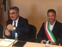 Sindaco Marinucci e Governatore D'Alfonso in Consiglio comunale
