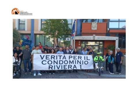 Montesilvano, protesta dei residenti del Condominio Riviera 1 davanti al Comune