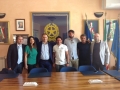 foto di gruppo con la bellissima consigliera alle pari opportunità Angelita Palumbo.