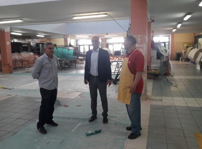 Sindaco Masci al Mercato dei Bastioni in sopralluogo