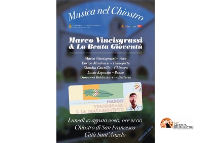 Città' Sant'Angelo, concerto sotto le stelle al Chiostro