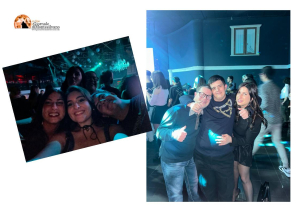 Serata in discoteca per un allegro gruppo del teramano.