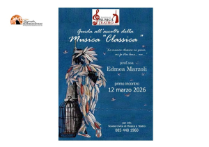 Montesilvano. Guida all'ascolto della musica classica con Edmea Marzoli.
