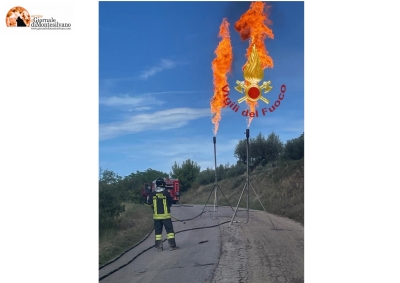 Città Sant'Angelo/incendio autocisterna. Operazioni di travaso del gas da ieri