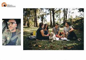 Mago Antheus, sensitivo e accanto un'immagine di come dovrebbe essere la socialità, vissuta spontaneamente nella natura