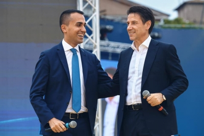 Di Maio con l'ex premier Conte