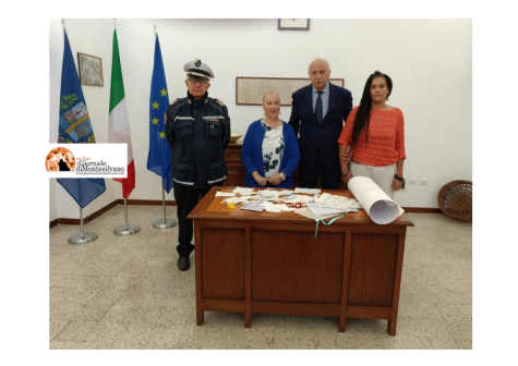 Nella foto, insieme a Gianni Santilli, Olga Cipriano e la figlia e Angelo Bruni della Polizia locale