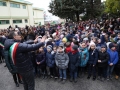 Il sindaco Alessandrini di Pescara con i piccoli alunni