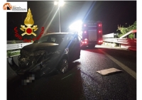 Pescara, incidente nella notte sull'asse attrezzato altezza ex cementificio