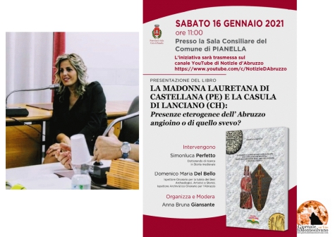Pianella/libri. La Madonna Lauretana di Castellana e la Casula di Lanciano di Simonluca Perfetto
