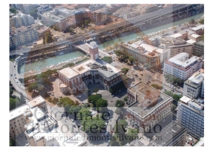 Pescara. La torre civica del Municipio con i colori dell’Afghanistan