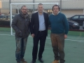 Campo via Emilia con consiglieri e Assessore