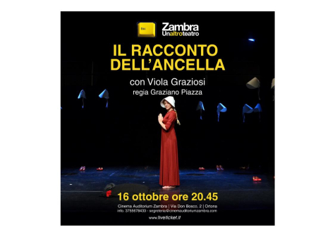 "Il racconto dell'ancella" apre la stagione teatrale 2025/26 all'Auditorium Zambra di Ortona