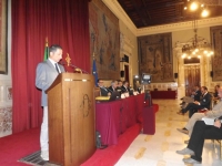 On. Gianluca Vacca introduce conferenza democrazia a sorte Montecitorio - Sala Regina 