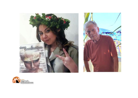 nella foto il premiato e la stilista a cui è stato intitolato il premio