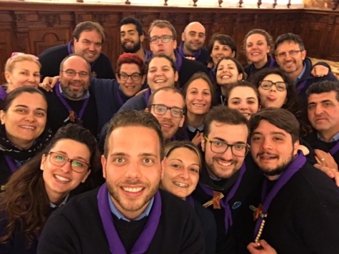 Un selfie dei ragazzi agesci
