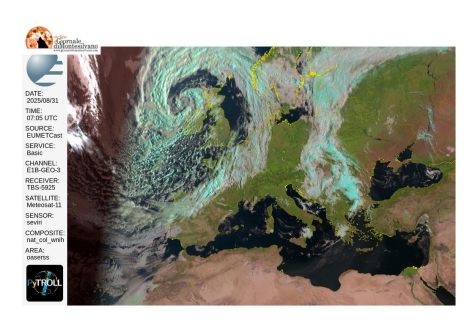 In arrivo perturbazione all'interno, temporali anche sulla costa.