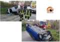 Area Vestina, due incidenti stradali: veicoli ribaltati