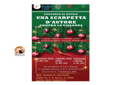 Concorso Artistico di Natale: “Una Scarpetta d’Autore” contro la Violenza di Genere