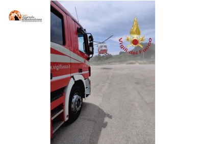 Popoli/incidente sul lavoro, braccio incastrato nell'impastatrice. Intervento dei pompieri