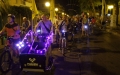 Ciclisti sulla strada parco