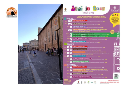 Alla scoperta della città ducale con “Atri in Tour – Estate 2025”